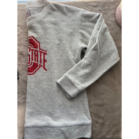 Ohio State Varsity Sweatshirt Gray & Red Large - Picture 7 of 7